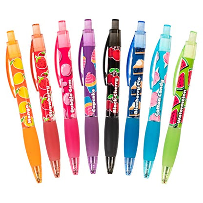 Scentco Glitter Gel Smens (2 Pack) - Gourmet Scented Pens, Colored Glitter Gel Ink, Medium Point, 8 Count - color: Glitter Gel (2 Pack of 8 Count)