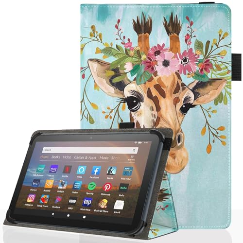 Universal 10 10.1 Inch Android Tablet Case,Slim Folding Stand Cover for All 9"-10.5" Touchscreen Tablet Case with Stylus Pen Holder,Deer - color: Deer