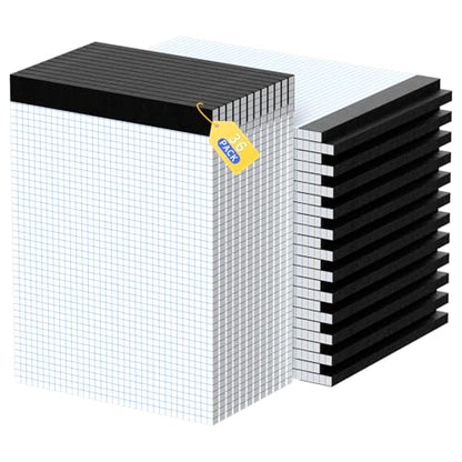 Graph Paper 8.5 X 11, 36 Pack, 4x4 Quad Ruled, Grid Paper Pad 8-1/2" X 11", Grid Pad 8.5 X 11.75, Engineering Notebook, Easy Tears Off, White 70 Gsm Graft Paper - style: 36 Pack
