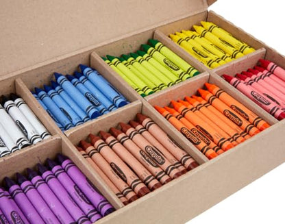 Crayola Crayon Classpack 400ct (8 Colors), Bulk School Supplies, Teacher Classroom Must Haves, Preschool & Kindergarten, Large Crayons for Kids & Toddlers - size: 400 Count (Pack of 1)