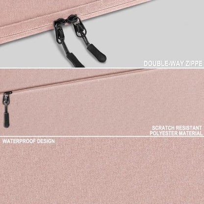 Laptop Sleeve Case 14 inch, Traveling Laptop Case with Pocket, Shockproof Protective Carrying Notebook Bag Compatible for 14 Inch MacBook Air/Pro, HP, Lenovo, Dell, ASUS, Acer, Light Pink - color: Light Pink, size: 14 Inch