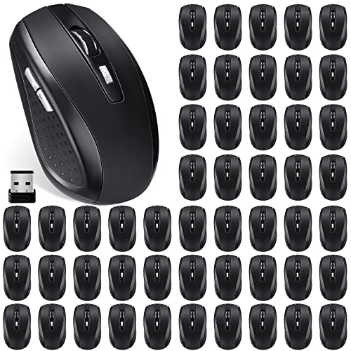 Macarrie 8 Pack Wireless Mouse for Laptop 1200dpi Wireless Computer Mouse Bulk with 6 Buttons Included USB Receiver Compatible with Windows, Pc, Computer