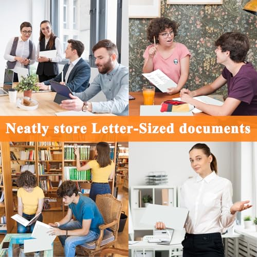 pmybupo 100Pcs White Folders with Pockets and Business Card Holder,2 Pocket Folders for School,Home or Office,Durable Heavy Duty File Folders - color: White