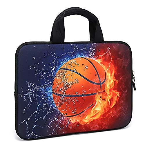 11" 11.6" 12" 12.1" 12.5" inch Laptop Carrying Bag Chromebook Case Notebook Ultrabook Bag Tablet Cover Neoprene Sleeve Fit Apple MacBook Air Samsung Google Acer HP DELL Lenovo Asus(Basketball Fire) - color: Basketball Fire