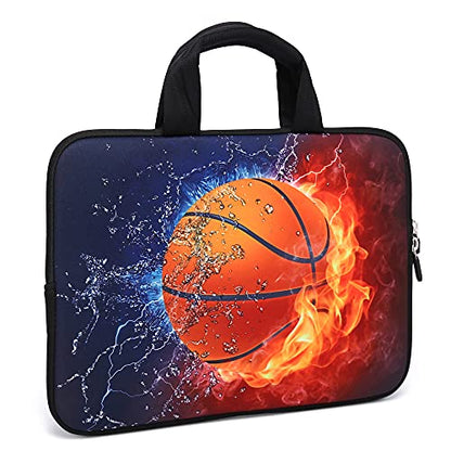 11" 11.6" 12" 12.1" 12.5" inch Laptop Carrying Bag Chromebook Case Notebook Ultrabook Bag Tablet Cover Neoprene Sleeve Fit Apple MacBook Air Samsung Google Acer HP DELL Lenovo Asus(Basketball Fire) - color: Basketball Fire