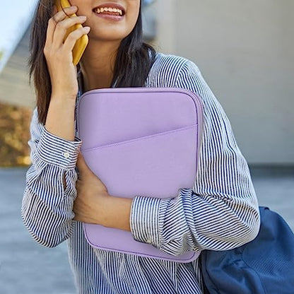 Dadanism 9-11 Inch Tablet Sleeve Bag Carrying Case, Grey Purple | Fits iPad (A16) 11th Gen 11", iPad 10th Gen 10.9" Air 5/4, iPad Air M4/Pro 11", iPad 9/8/7th 10.2", Galaxy Tab A11+ Plus 11" - color: Gray Purple, size: 9-11 inch