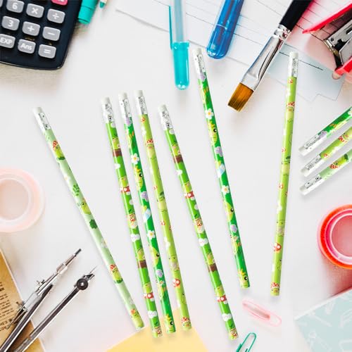 Xqumoi 60Pcs Frog Pencils with Eraser - Summer Frog #2 HB Pencils, Back to School Classroom Student Rewards, Back to School Office Supplies, Party Goodie Bag Fillers Stuffers, Birthday Party Favors - style: Frog
