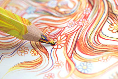 Koh-I-Noor Magic FX Pencils, 5-Pack - Original, Tropical, Neon, America and Fire (FA3405.5BC) - size: 5 Count (Pack of 1)