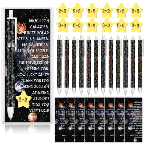 AmazingSpark 30 Sets Back to School Pencils Inspirational Space Astronaut Pencil Gifts Bulk 6 Styles 0.7 mm Mechanical Pencils with Erasers Positive Cards for for School Student Teacher Nurse Staff - style: Space Astronaut