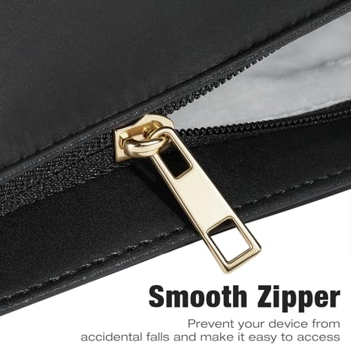 MoKo 13.3-14 Inch Puffer Quilted Laptop Sleeve Fit with New 13" MacBook Neo A18 Pro, Mac Air 13'' M5 2026, MacPro 14'' M5, MacPro 13" M2/M1, Soft Inner Lining, Laptop Carrying Case, Black - color: Black, size: 13.3-14 inch