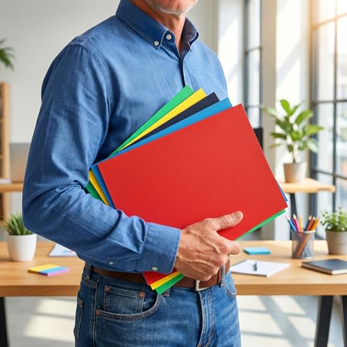 SUNEE Folders with Pockets(25 Pack, Dark Blue), 2 Pocket Folders Fit Letter Size Paper, Paper File Folder for School Office Home Business - color: Dark Blue, style: 25-Pack