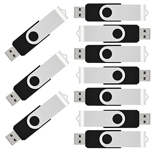 10 Pack 32GB USB Flash Drives Bulk 32GB Flash Drive 10 Pack USB Thumb Drive USB2.0-Black - color: Black, size: 32GB-10PACK