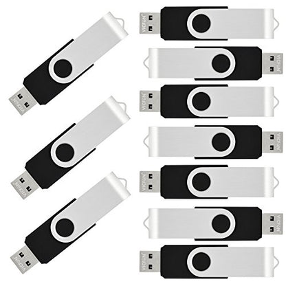 10 Pack 32GB USB Flash Drives Bulk 32GB Flash Drive 10 Pack USB Thumb Drive USB2.0-Black - color: Black, size: 32GB-10PACK