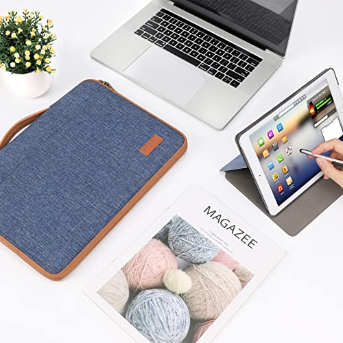 DOMISO Laptop Case Sleeve Protective Cover Compatible with MacBook Air 13 M4 M3 M2,MacBook Pro M2 M1,iPad Air/Pro,13 inch Dell,Lenovo, HP,Asus,Waterproof Computer Cases Bag with Handle,Blue - color: Blue, size: 13" for MacBook Air/Pro