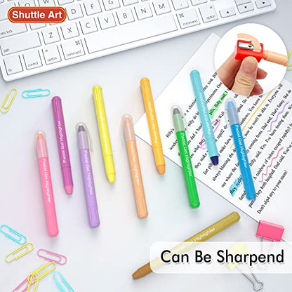 Shuttle Art 10 Pastel Colors Gel Highlighters,Bible Highlighters,No Bleed Through, Bible Journaling Supplies,Great for Journaling, Highlighting and Studying - color: 10 Pastel Colors
