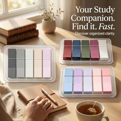 300PCS Sticky Tabs for Annotating Books, Clear Index Note Stickers for Bible, Notebooks & Reading, Small Mini Pop Up Tab Set, Paper Annotation Notes Flag Sticker for Notebook - style: Morandi Tabs