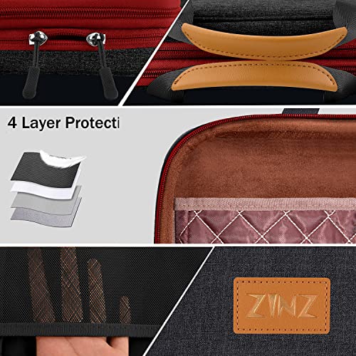 ZINZ Expandable Laptop Case 13-13.3-14 Sleeve Compatible with MacBook Pro/Neo 14" M5/M4/M3/M2/M1, MacBook Air/Pro 13", XPS 13/14, Surface Book/Laptop 13.5" and Most 13-14 inch Notebooks，B01RD01 - color: B01rd01, size: 13-14"