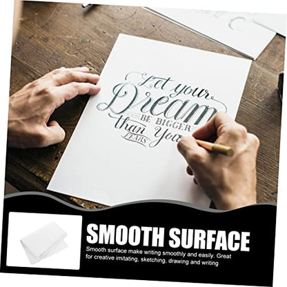 CORHAD 100sheets Tracing Paper Professional Sketching Copy School Tracing Paper Daily Use Art Craft Supplies