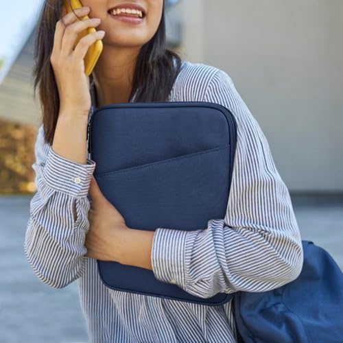 Dadanism 9-11 Inch Tablet Sleeve Bag Carrying Case, Denim | Fits iPad (A16) 11th Gen 11", iPad 10th Gen 10.9" Air 5/4, iPad Air M4/Pro 11", iPad 9/8/7th 10.2", Galaxy Tab A11+ Plus 11" - color: Denim, size: 9-11 inch