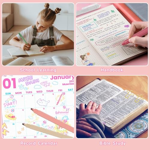 HRFGWDD Bible Study Supplies for Women, Bible Journaling Kit with Highlighters & Pens, Bible Tabs for Women, Sticky Notes, Bookmarks & Cross Clips – Bible Annotation Kit for Scripture Study(30pcs) - color: 30pcs