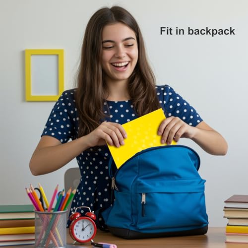 ViVin Plastic Folders with Pockets and Prongs,24 Pack,Heavy Duty 2-Pocket File Folder with 3 Fasteners,Fits Letter Size Paper,for School Home and Office(Bright Yellow) - color: Bright Yellow, size: 24 PACK