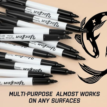 Dry Erase Markers 148 Pack, Bulk Black Whiteboard Markers With Fine Tip, Low Odor Dry Erase Markers for School Office Home