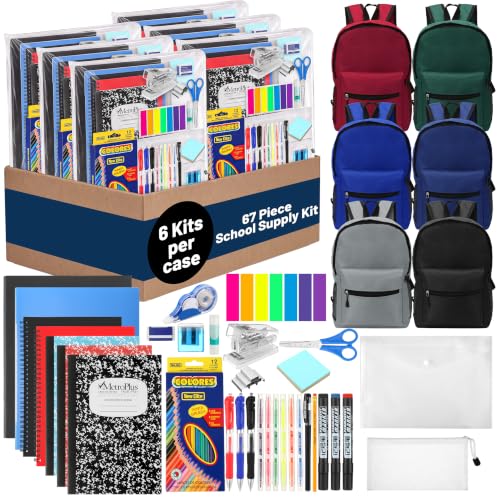 Gilprop 402 Pcs Christmas Gifts Bulk Back to School Supplies, 6 Set Operation Christmas Gift Backpack & Notebooks Pen Folders for 2026 Elementary Middle High Students 4-12 Grades Essential Bundle