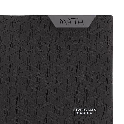 Five Star 2-Pocket Folder, Plastic Folder with Stay-Put Tabs, Fits 3-Ring Binder, Holds 8-1/2" x 11" Paper, Black (333420G-ECM) - color: Black