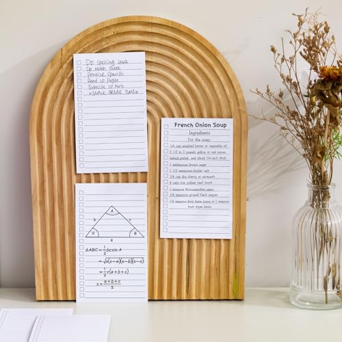 Vertical Ruled Index Cards 3x5 with Check Boxes,Double Sided Ruled Note Card for To Do Checklists, Heavy Weight Flash Cards for Studying,School, Home and Office - White,200 Pack