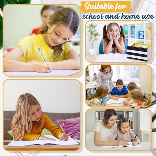 Watersay 60 Pack Primary Ruled Composition Notebook, Grade K-2 Journal 50 Sheets, 7-1/2" x 9-3/4" Primary Composition Book Writing Notebook for Kids Kindergarten Preschool 1st 2nd Grad (Multicolor) - color: Multicolor