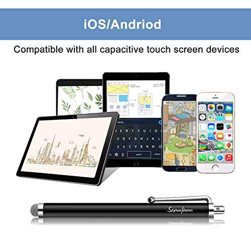 10 Pack Stylus Pens for Touch Screens, Mesh Fiber Tip for ipad iPhone | For Tablets Samsung All Precision Capacitive Universal Touch Screen Devices