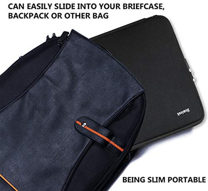 Laptop Sleeve 15.6 Inch, Durable Shockproof Protective Cover Flip Case Briefcase Carrying Computer Bag Case Compatible with 15.6 Inch HP, ASUS, Lenovo, Acer, Notebook, Computer, Black - color: Black, size: 15.6 Inch