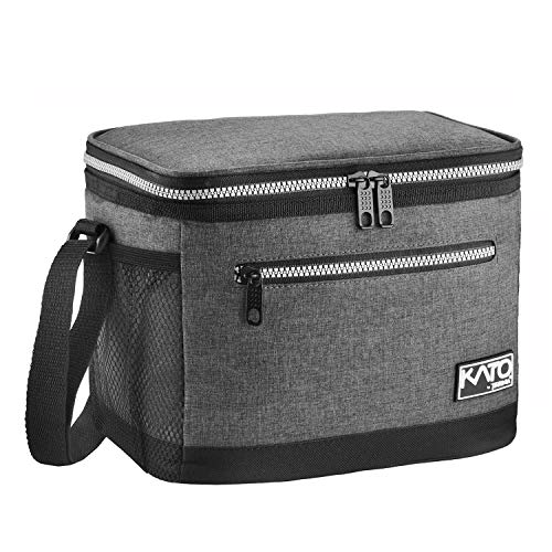 Tirrinia Insulated Lunch Box for Men/Women, Leakproof Lunch Bag for School Work, Large Lunch Tote Kids Boys Girls Student Back to School, Soft Cooler Office Picnic Beach Camping for Adults,Dark Grey - color: Ash Charcoal, size: Medium - 7.8L