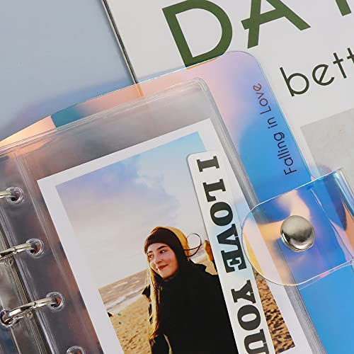 12 Pack A7 Size Clear Sheet Protectors 2.6 x 4.8 Inch Plastic Sleeves Page Protectors Top Loading Paper Protector for 6 Ring Binders, Acid-Free, Archival Safe for Documents and Photos - size: A7