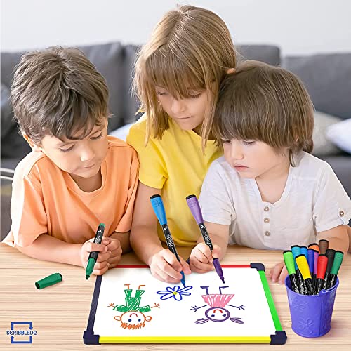 10 Pack Small White Board Dry Erase Board for Kids Portable 9"x12" Drawing Magnetic Mini Whiteboard White Board for Students Teachers School Supplies Lapboard Small Dry Erase Board for Kids & Erasers - style: Set of 10 Boards & Erasers