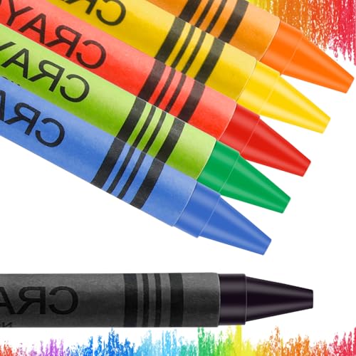 Bulk Crayons, 30 Boxes of 12 Packs Color Crayons, Crayon Bulk, Crayon Individual Packs for Party Favors Restaurants Home Office Supplies(12 Colors)