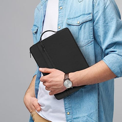 KIZUNA Laptop Sleeve 11 Inch Water-Resistant Computer Case Hand Bag for 13" MacBook Pro M2/13 Surface Pro 8 X/13.4" DELL XPS 13/12.4" Samsung Galaxy Tab S7/11.6" Samsung Chromebook 4/13.3" ASUS - color: Black, size: 11-11.6 Inch / MacBook Pro M2 2022