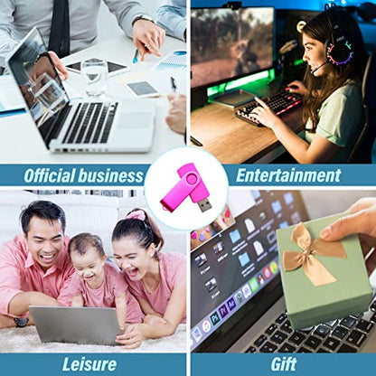 256MB USB Flash Drives Thumb Drive U Disk PenDrive Memory Sticks for Pupil Student Presents Gifts (Pink) - color: Pink