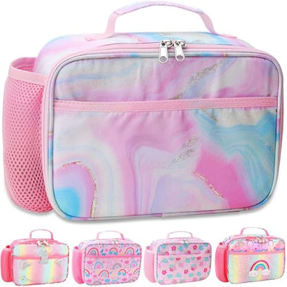 RHCPFOVR Kids Lunch Bag - Insulated Lunch Box for Boys Girls,Washable Lunch Bag and Reusable Toddler Leak-proof Lunchbox for School and Daycare - color: Orange Dinosaur