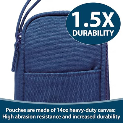 SPACEMATE Pencil Case Pouch Box Bag School Supplies Girls Boys Kids, Cute Preppy Stuff Large Big Capacity Aesthetic Pen Organizer, Back to College Stationary, Midnight Blue, Heavy Duty Canvas, 1800ml - color: Midnight Blue