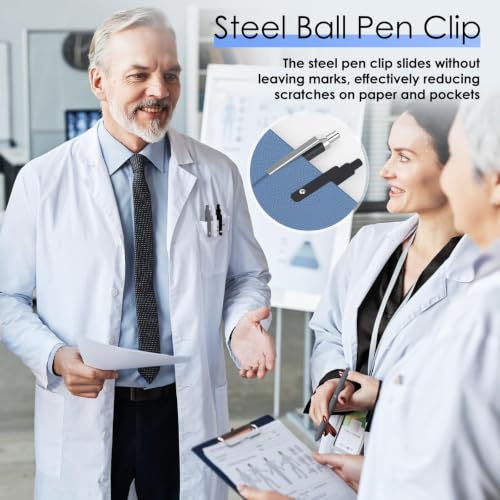 Gel Pens, 6PCS 0.5mm Black Ink Fine Point Pens, Cute Office School Supplies | Anniversary Birthday Gifts for Men Women, Quick Dry Smooth Writing Pens For Journaling, Nurse Aesthetic Pen, Elegant Black - color: Multicolor & 6 Elegant Black