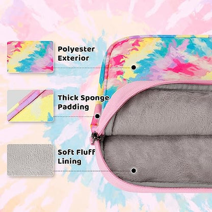 Choco Mocha Kids Tablet Sleeve Bag for Boys & Girls, (10-12.5Inch) - color: Tie Dye-rainbow 10inch, size: 10inch(10.5 x 8.5 x 1.3)