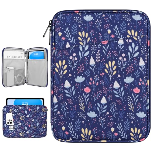 Dadanism 9-11 Inch Tablet Sleeve Bag Carrying Case, Night Blue | Fits iPad (A16) 11th Gen 11", iPad 10th Gen 10.9" Air 5/4, iPad Air M4/Pro 11", iPad 9/8/7th 10.2", Galaxy Tab A11+ Plus 11" - color: Night Blue, size: 9-11 inch