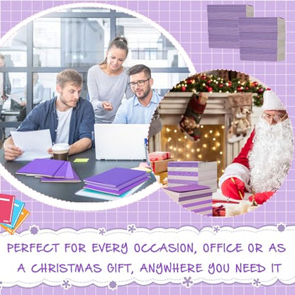 Handepo 100 Pack A5 Composition Notebooks Bulk 5"x8" Wide Ruled Purple Soft Cover Journals, 60 Pages Journals Bulk School Supplies for Students Classroom Office - color: Purple, size: A5