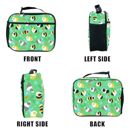 Guinea Pig Lunch Box Insulated Reusable Lunch Bag Tote Cooler for Women Men Boy Girl School Work Office Picnic - color: Guinea Pig