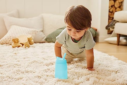 Munchkin Simple Clean Straw Cups for Toddlers 1-3, with Peel Open Straw for Easy Cleaning, Spill Proof Sippy Cup-for Kids 12+ Months, 10 Ounce, Blue/Green, 2 Count (Pack of 6) - size: 2 Count (Pack of 6), style: 2pk, Blue/Green