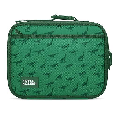 Simple Modern Kids Lunch Box & Insulated Lunch Bag for School | Dinosaur | Hadley Cute Lunch Box for Girls, Boys, Toddlers | Fits Bento Box, Lunch Containers | Small Lunch Bag | Dino World - color: -Dino World