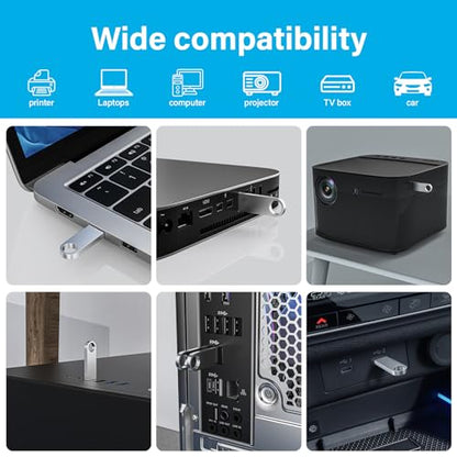 ABLAZE Custom Flash Drive 4GB 10 Pack, Personalized USB with Your Logo Metal Thumb Drives USB 2.0 Memory Stick Pendrive (Sliver) - color: Customized, size: 4GB