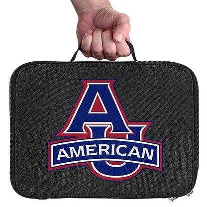 American University Primary Logo Lunch Bag For School Office Work, BPA Free - color: American University