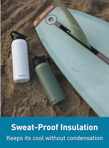 CamelBak Chute Mag Vacuum Insulated Stainless Steel Water Bottle, Magnetic Leak‑Resistant Cap for Everyday Hydration - color: Moss, size: 32 Ounces